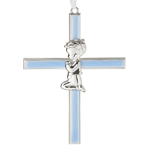 6"H BLUE BOY CROSS CAROLINE COLLECTION