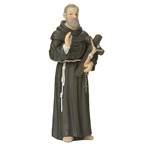 4"H ST PADRE PIO FIGURE PATRONS & PROTECTORS