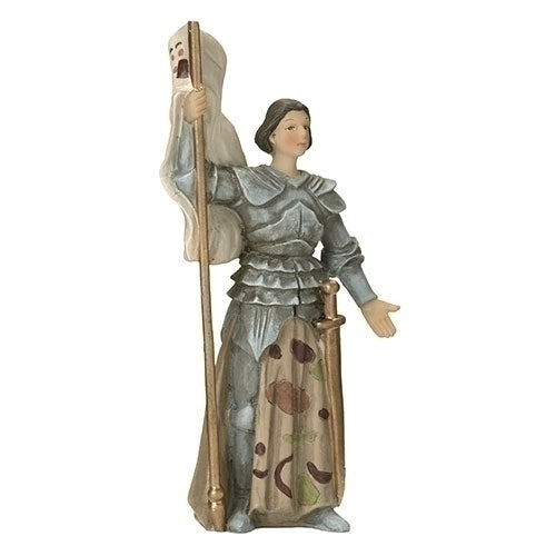 4.5"H ST JOAN OF ARC FIGURE PATRONS & PROTECTORS