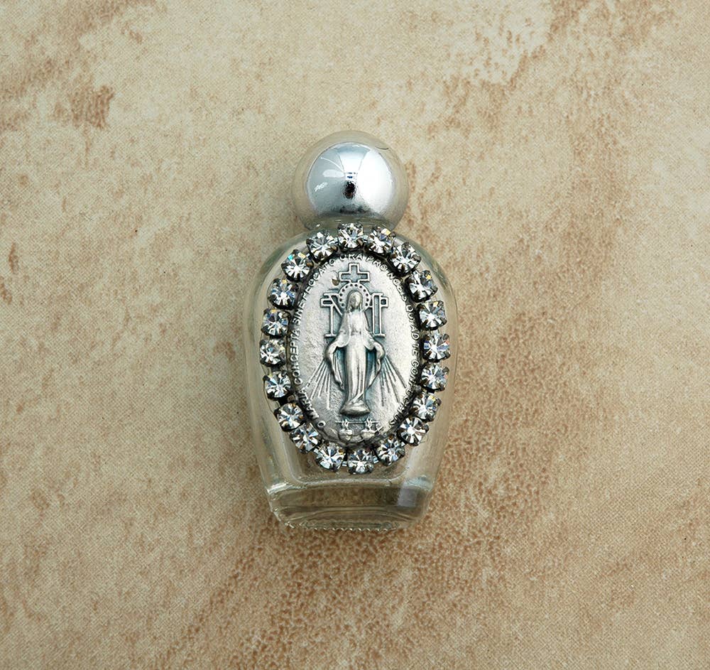 Holy Water Bottle with Crystals