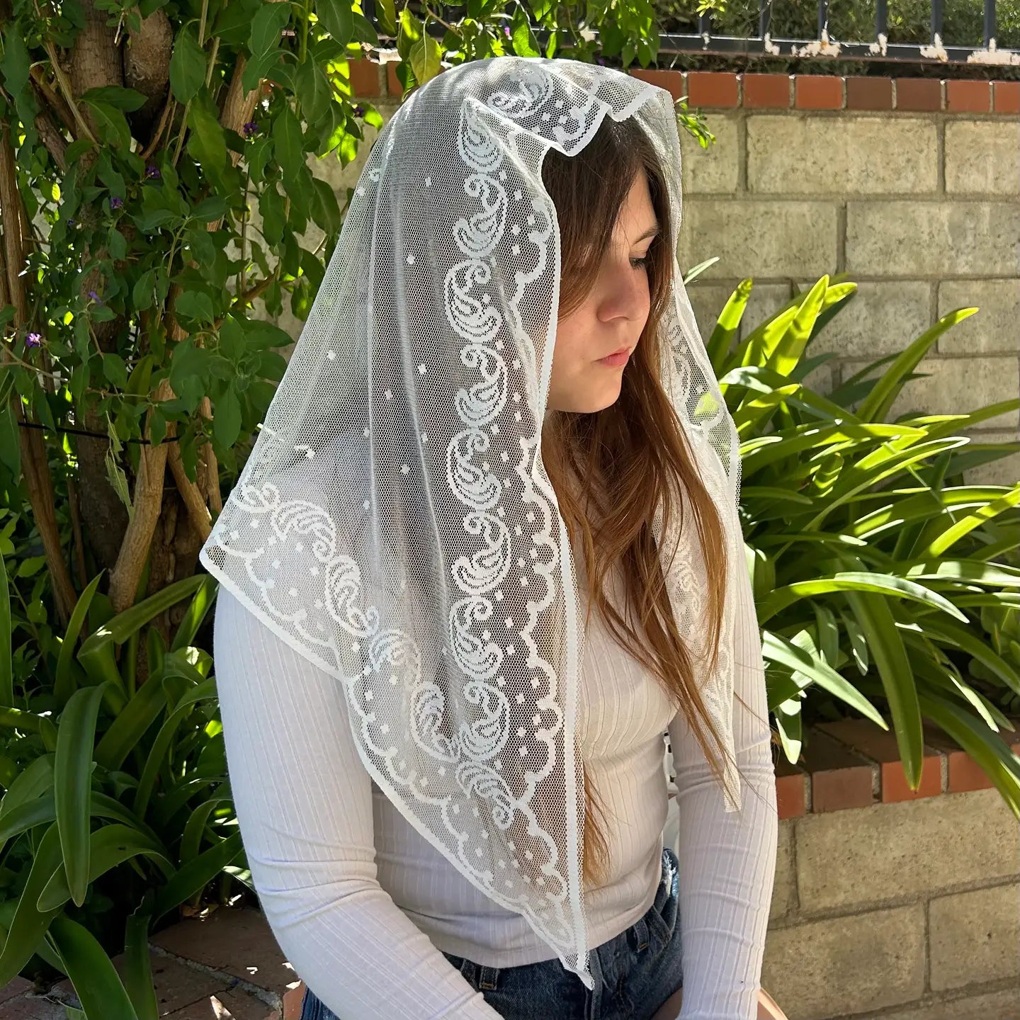 Jerusalem Veil - White