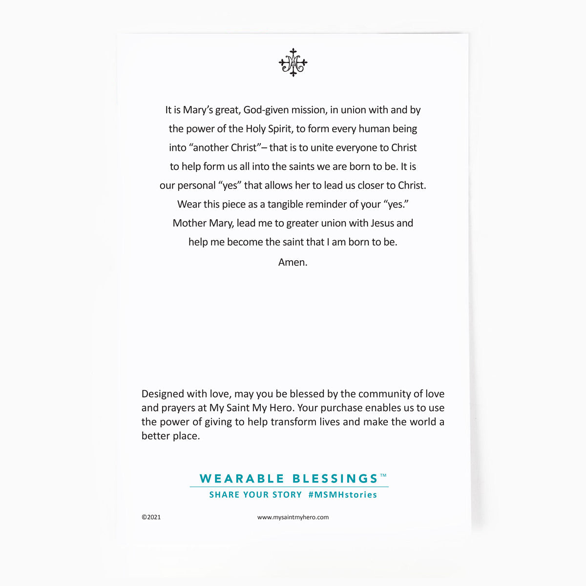 My Saint My Hero - Renewal Consecration Necklace (GOLD)