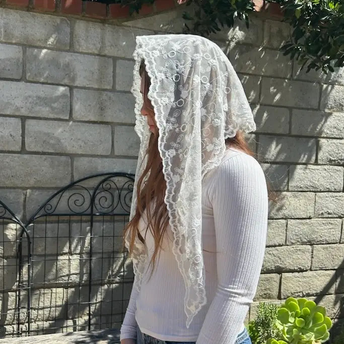 St. Rebekah Veil - White