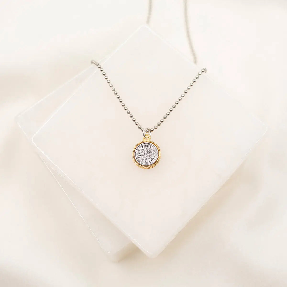 My Saint My Hero - First Holy Communion Necklace - Silver