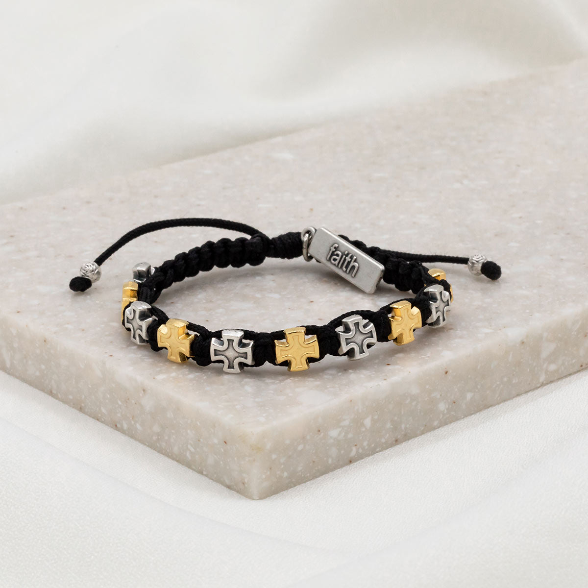 My Saint My Hero - Faith Blessing Bracelet (Black)