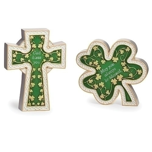 4"H SHAMROCK AND CELTIC (TWO STYLES TO CHOOSE FROM)