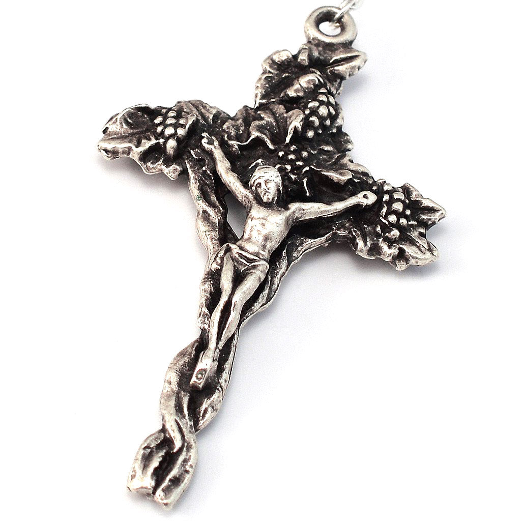 GHIRELLI - HOLY EASTER GLASS & SILVER ROSARY