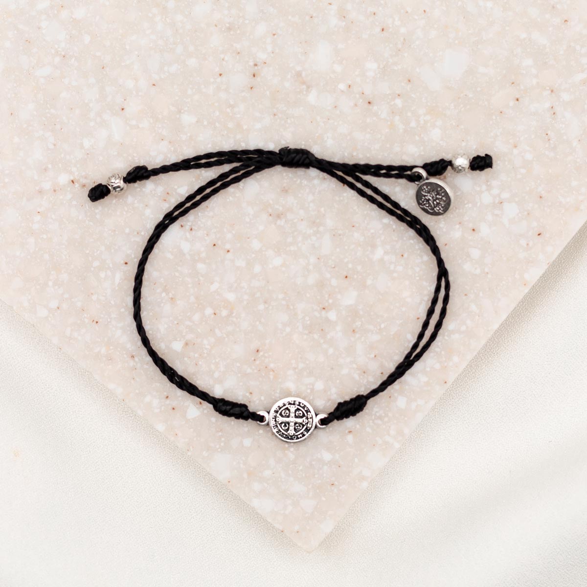 My Saint My Hero - Breathe Blessing Bracelet (Black and Silver)