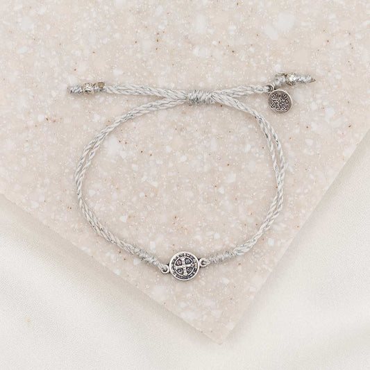 My Saint My Hero - Breathe Blessing Bracelet (Silver and Silver)