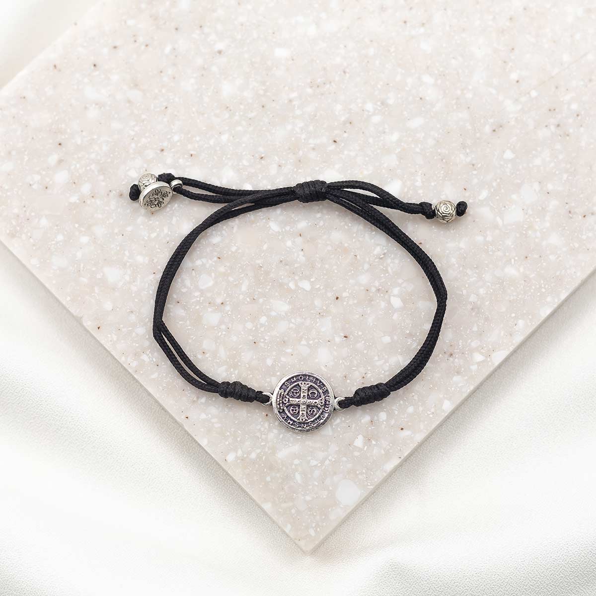 My Saint My Hero - Serenity Blessing Bracelet (Black and Silver)