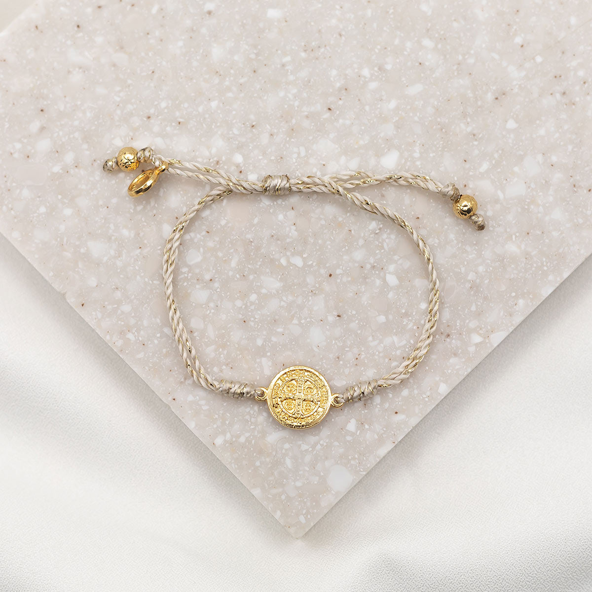 My Saint My Hero - Serenity Blessing Bracelet (Gold and Gold)