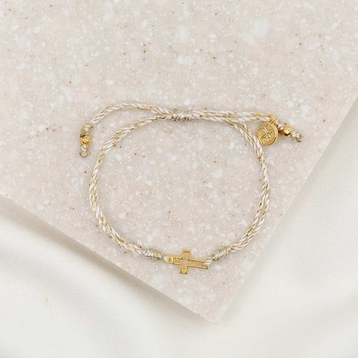 My Saint My Hero - Filled by Faith Bracelet (Gold and Gold)