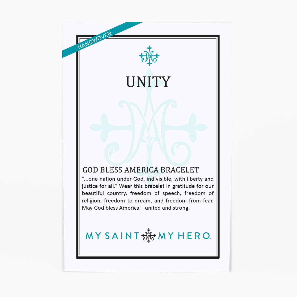 My Saint My Hero - Unity Woven Bracelet (Silver)