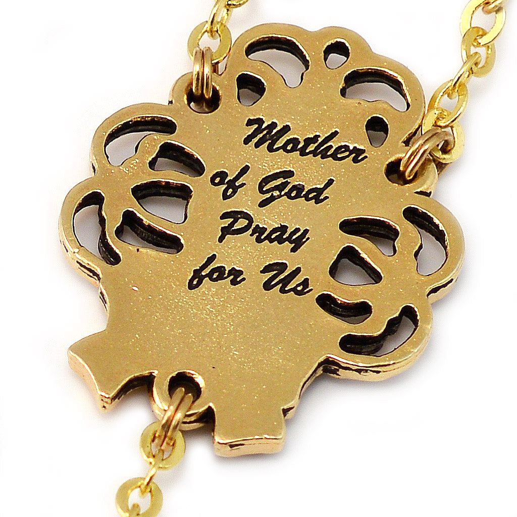 GHIRELLI - MARY'S MOTHERLY LOVE COLLECTION GOLD ROSARY