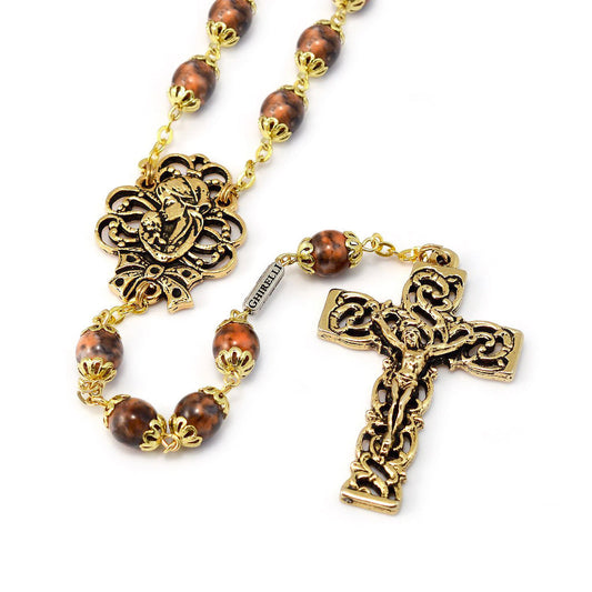 GHIRELLI - MARY'S MOTHERLY LOVE COLLECTION GOLD ROSARY