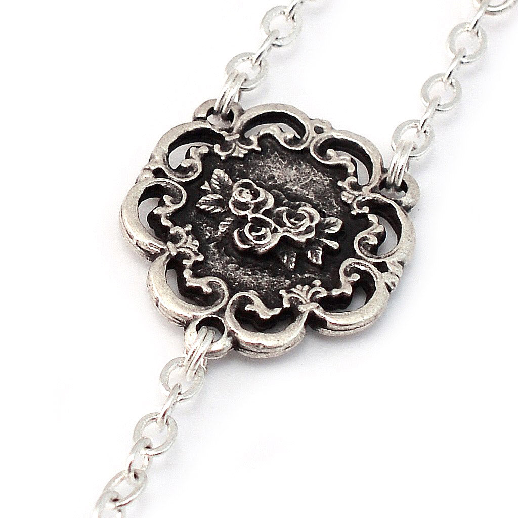 GHIRELLI - MARY'S MOTHERLY LOVE COLLECTION BLUSH PEARL ROSES ROSARY