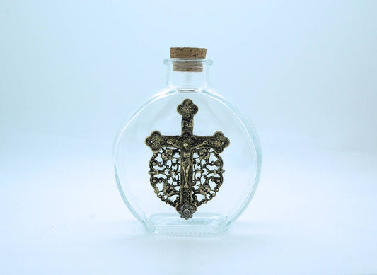 Holy Water Bottle with Crucifix - VHWB30