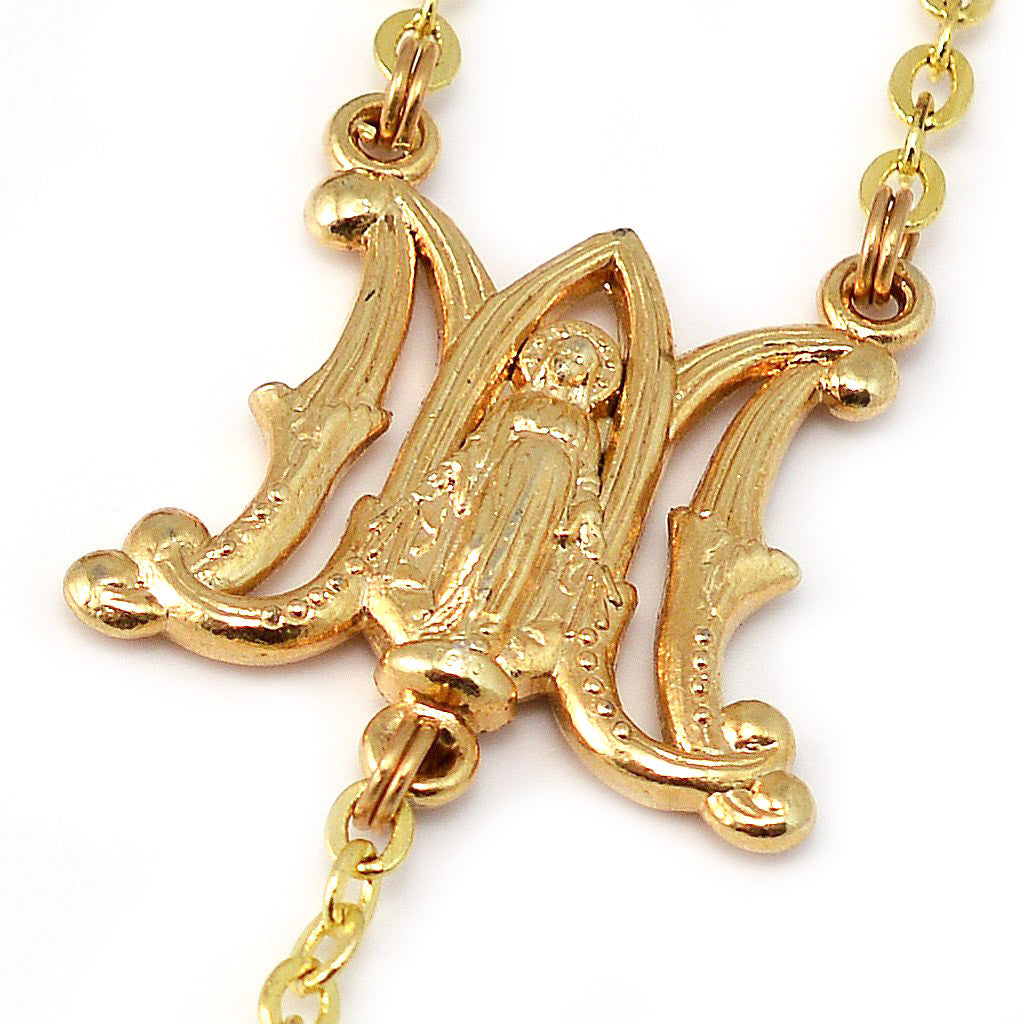 GHIRELLI - MIRACULOUS MEDAL GOLD ROSARY