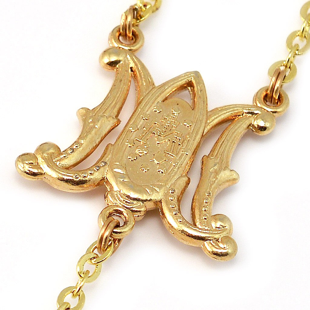 GHIRELLI - MIRACULOUS MEDAL GOLD ROSARY