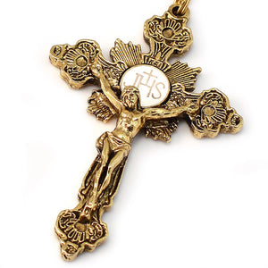 Fatima Crown of Roses Gold Rosary