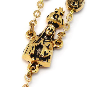 Fatima Crown of Roses Gold Rosary