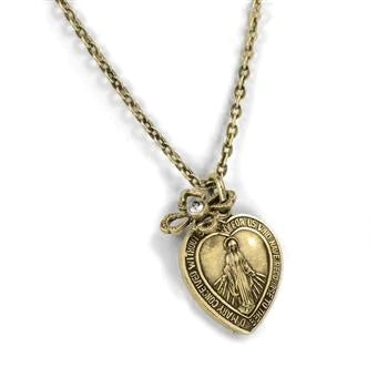 Lord's Prayer Pendant Necklace - Bronze