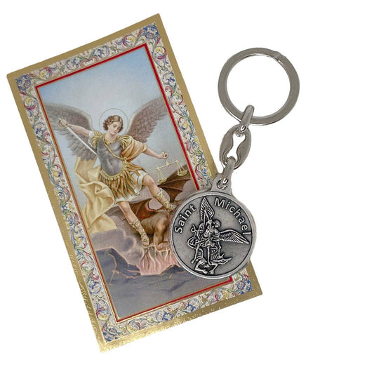 St. Michael Police Officer Prayer Keychain