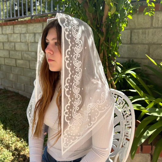 Jerusalem Veil - White