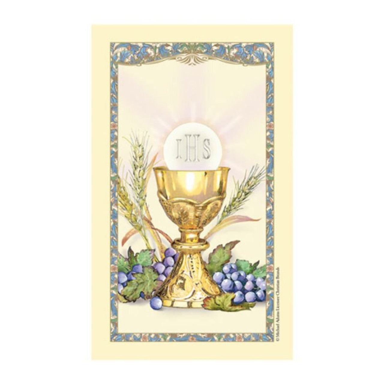 First Communion Laminated Holy Card