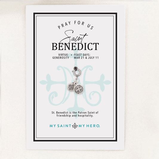 My Saint My Hero - Saint Benedict 9MM Silver