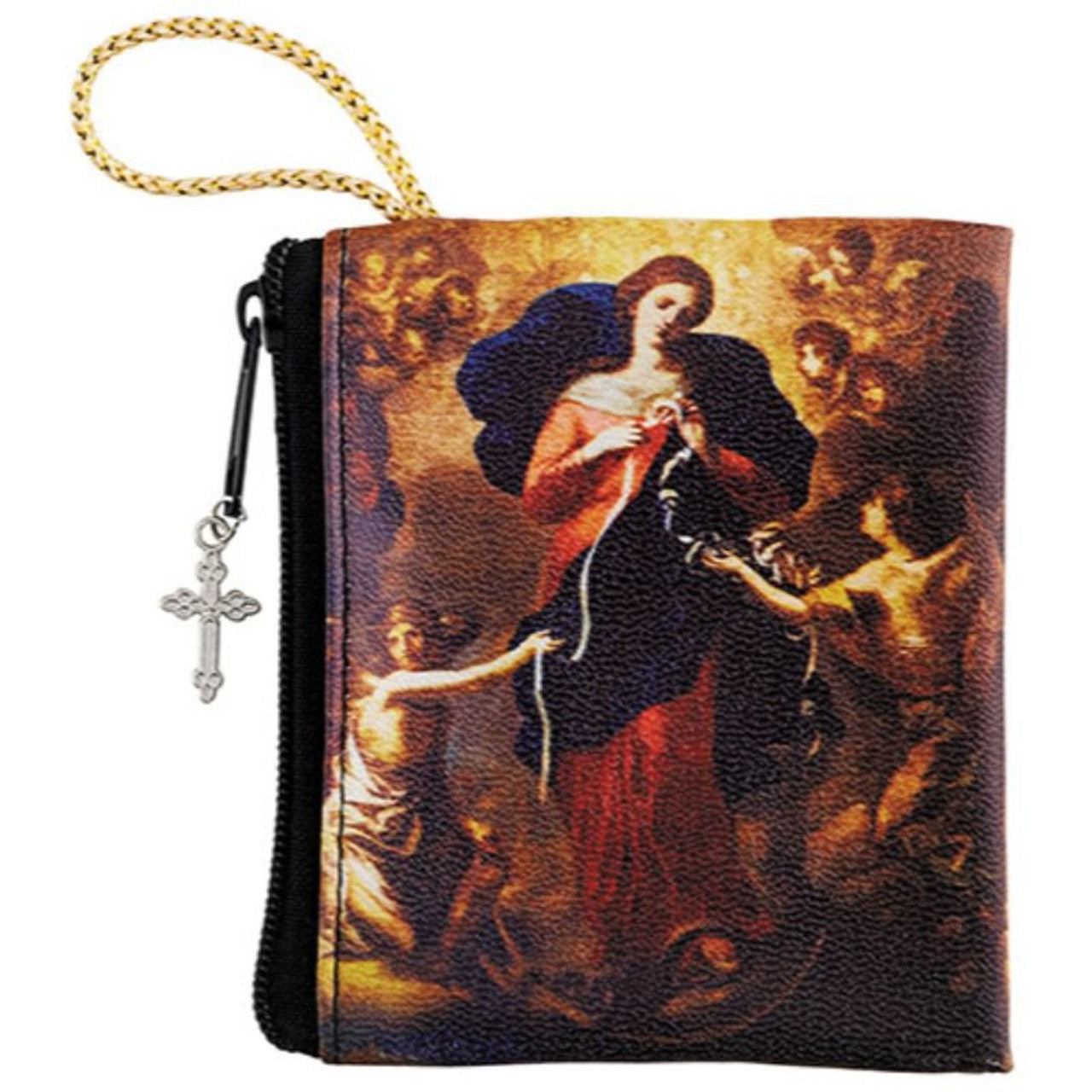 Mary, Untier of Knots Zipper Rosary Case