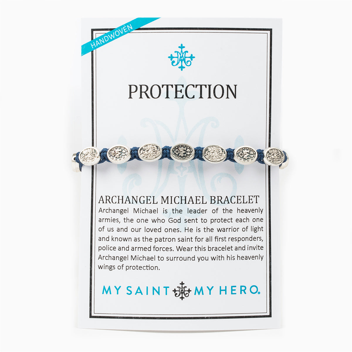 My Saint My Hero - Protection Archangel Michael Bracelet (Black)