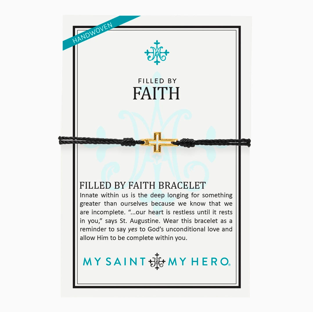 My Saint My Hero - Filled by Faith Bracelet (Silver and Silver)