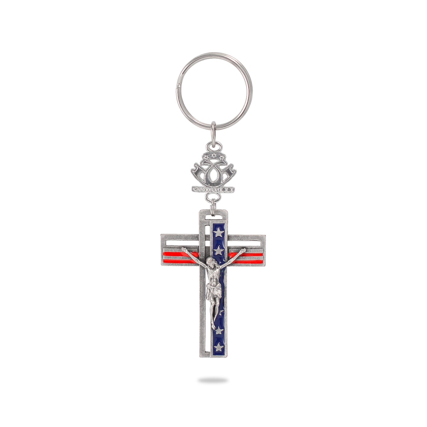 Ghirelli - KEY CHAIN - PATRIOTIC CRUCIFIX