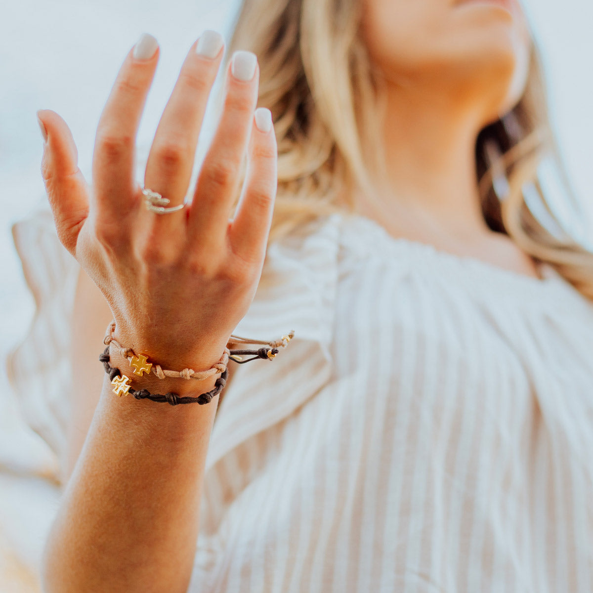 My Saint My Hero - Surrender Prayer Bracelet (Black and Silver)